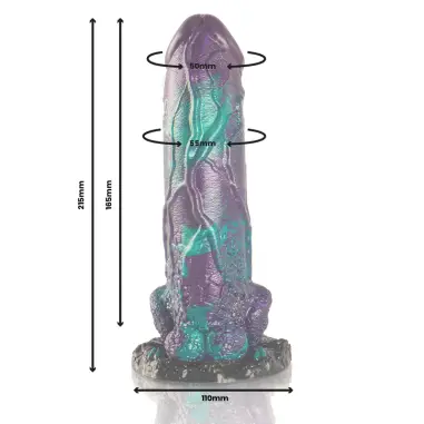 EPIC - BASILISK DILDO DOBLE PLACER ESCAMOSO TAMAÑO GRANDE 