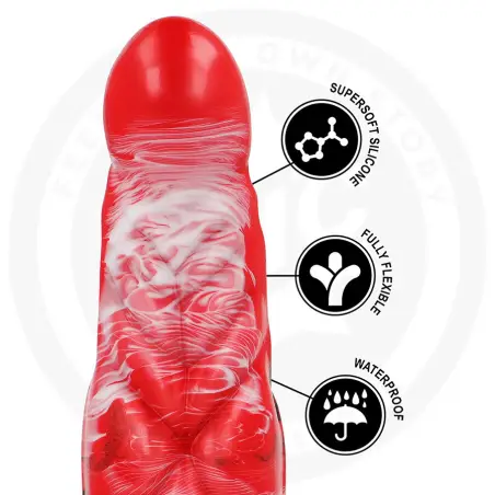 EPIC - AGNIS DILDO FUEGO CARMESÍ 