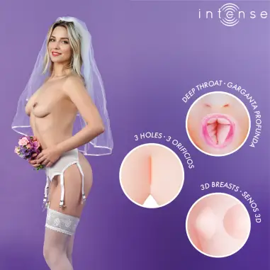 INTENSE DOLLS - IRINA MUÑECA HINCHABLE CON TRES ORIFICIOS 