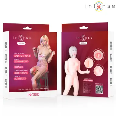 INTENSE DOLLS - INGRID MUÑECA HINCHABLE CON TRES ORIFICIOS 