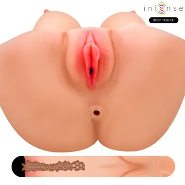 INTENSE DEEP TOUCH - VERO TORSO VAGINA CON EFECTO SUCCIÓN, CALOR, VIBRACIÓN Y VOZ CON CONTROL REMOTO 5.5 KG Muñec@s Tamaño Real