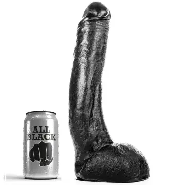 ALL BLACK - DONG 29 CM CURVADO 