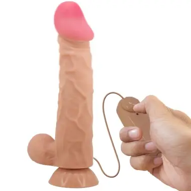 PRETTY LOVE - SLIDING SKIN SERIES DILDO REALÍSTICO CON VENTOSA PIEL DESLIZANTE CONTROL REMOTO NATURAL 24 CM 
