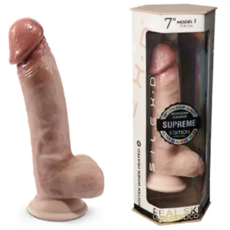 SILEXD - PENE REALÍSTICO SILICONA PREMIUM TERMOREACTIVO 17.8 CM Penes realísticos