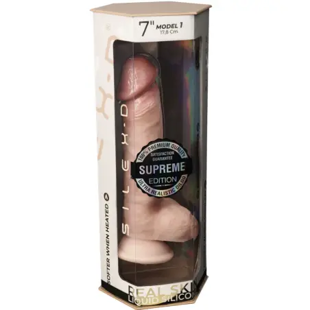 SILEXD - PENE REALÍSTICO SILICONA PREMIUM TERMOREACTIVO 17.8 CM Penes realísticos