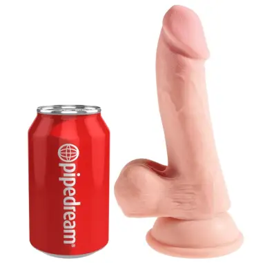KING COCK - DILDO TRIPLE DENSIDAD 14 CM 
