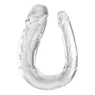 KING COCK - DOUBLE TROUBLE DILDO DOBLE 44 CM TRANSPARENTE 