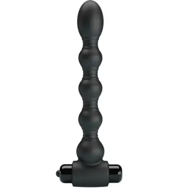 PRETTY LOVE - LYNN PLUG ANAL SILICONA 10 VIBRACIONES NEGRO 