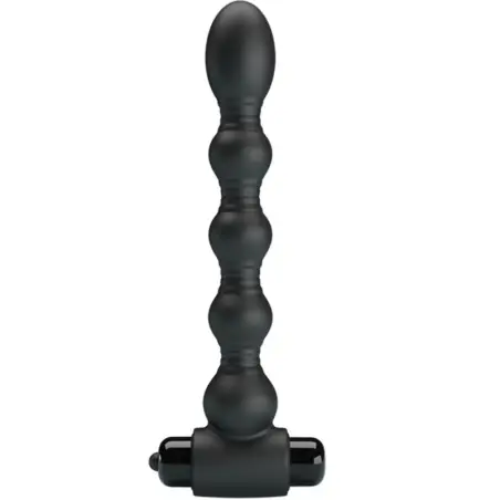 PRETTY LOVE - LYNN PLUG ANAL SILICONA 10 VIBRACIONES NEGRO 