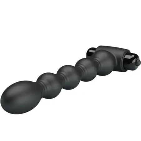 PRETTY LOVE - LYNN PLUG ANAL SILICONA 10 VIBRACIONES NEGRO 