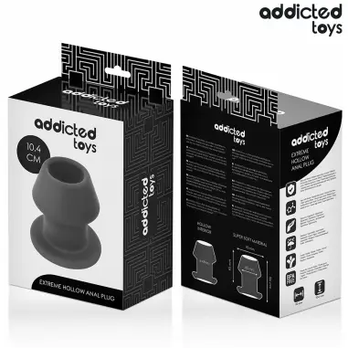ADDICTED TOYS - PLUG ANAL HUECO EXTREM SILICONA TALLA L 10,4 CM 