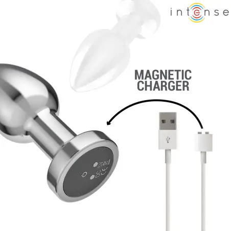 INTENSE - PLUG ANAL 10 VIBRACIONES METAL CON CONTROL REMOTO M 