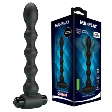 MR PLAY - MASAJEADOR PLUG ANAL CON VIBRACIÓN Plugs Anales