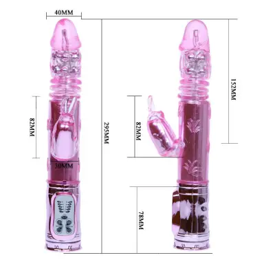 BAILE - THROBBING BUNNY ROTADOR RAMPANTE ROSA 