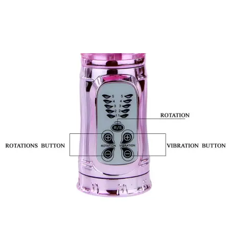 BAILE - THROBBING BUNNY ROTADOR RAMPANTE ROSA 