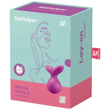 Viva la Vulva 3 Vibrador Lay-On Violeta | Satisfyer