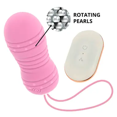 OHMAMA - HUEVO CONTROL REMOTO 7 MODOS ROTACION ROSA 