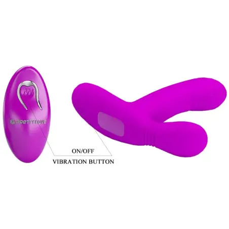 PRETTY LOVE - GERI MASAJEADOR CLITORIS CONTROL REMOTO ROSA 