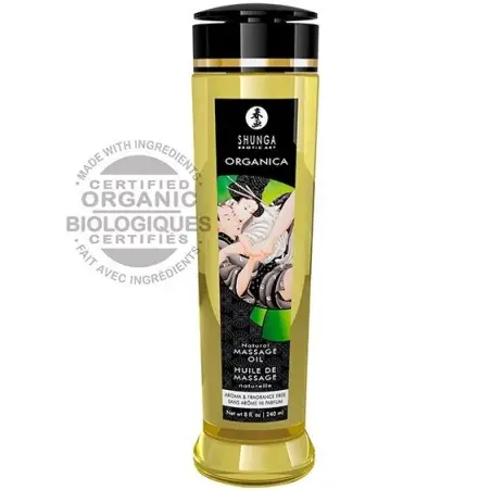 SHUNGA - ACEITE DE MASAJE ORGÁNICO NATURAL 240 ML 