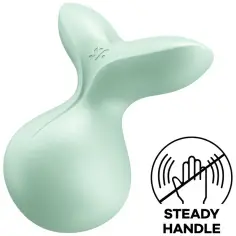 SATISFYER - VIVA LA VULVA 3 VIBRADOR LAY-ON VERDE 2