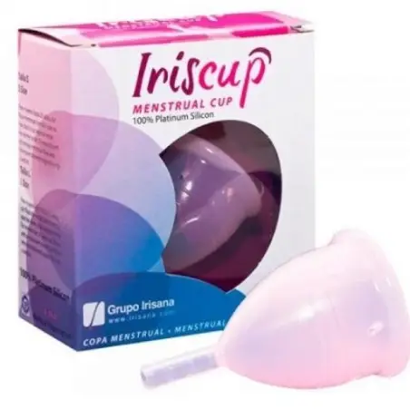IRISCUP - COPA MESTRUAL ROSA GRANDE + BOLSA ESTERILIZADORA GRATIS Copas vaginales
