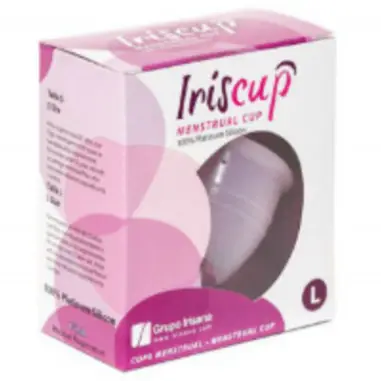 IRISCUP - COPA MESTRUAL ROSA GRANDE + BOLSA ESTERILIZADORA GRATIS Copas vaginales
