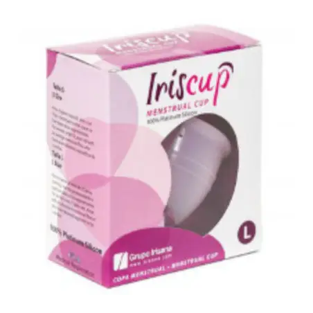 IRISCUP - COPA MESTRUAL ROSA GRANDE + BOLSA ESTERILIZADORA GRATIS Copas vaginales