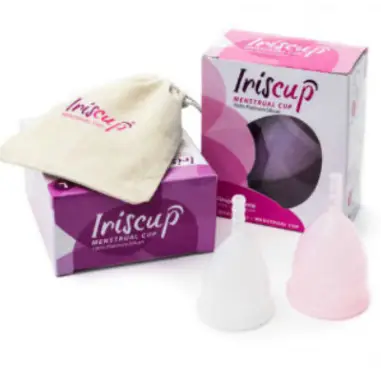 IRISCUP - COPA MESTRUAL ROSA GRANDE + BOLSA ESTERILIZADORA GRATIS Copas vaginales