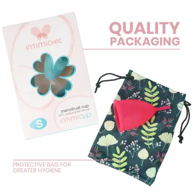 INTIMICHIC - COPA MENSTRUAL SILICONA MEDICA - TALLA S 