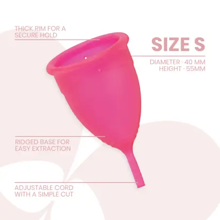 INTIMICHIC - COPA MENSTRUAL SILICONA MEDICA - TALLA S 