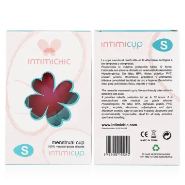 INTIMICHIC - COPA MENSTRUAL SILICONA MEDICA - TALLA S 