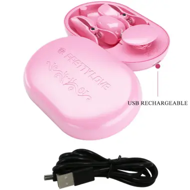 PRETTY LOVE - SURPRISE BOX PINZAS ELECTRO ESTIMULACION ROSA Electro estimulación