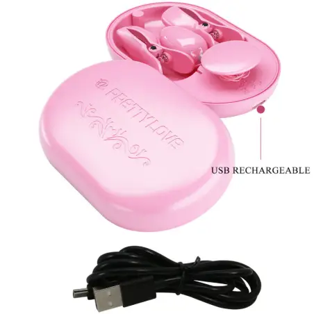 PRETTY LOVE - SURPRISE BOX PINZAS ELECTRO ESTIMULACION ROSA Electro estimulación