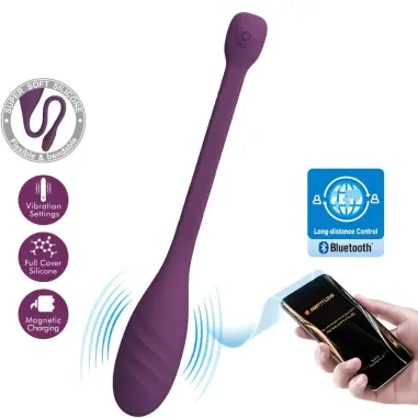 PRETTY LOVE - LEVIATHAN VIBRADOR CONTROLADO POR APP MORADO Vibradores con APP