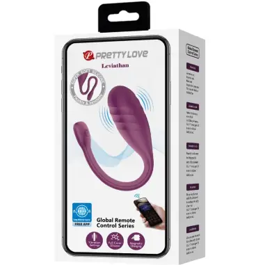 PRETTY LOVE - LEVIATHAN VIBRADOR CONTROLADO POR APP MORADO Vibradores con APP