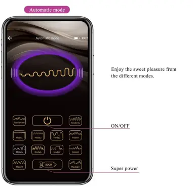 PRETTY LOVE - LEVIATHAN VIBRADOR CONTROLADO POR APP MORADO Vibradores con APP