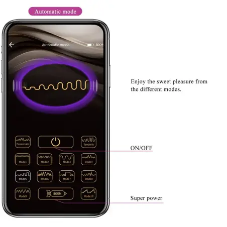 PRETTY LOVE - LEVIATHAN VIBRADOR CONTROLADO POR APP MORADO Vibradores con APP