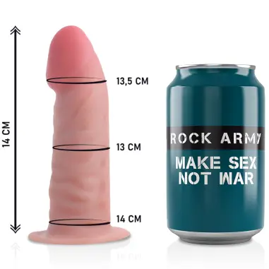 ROCKARMY - ARNES + DUAL DENSITY TIGER DILDO REALISTA 14 CM -O- 4.46 CM Penes realísticos