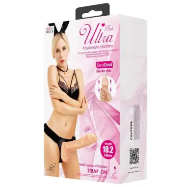 BAILE - ULTRA PASSIONATE HARNESS 26 CM NATURAL Arneses sin Vibración