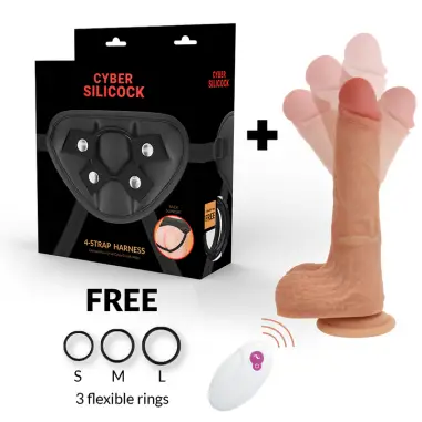 CYBER SILICOCK - ARNÉS SILICONA LIQUIDA MR RICK CONTROL REMOTO 
