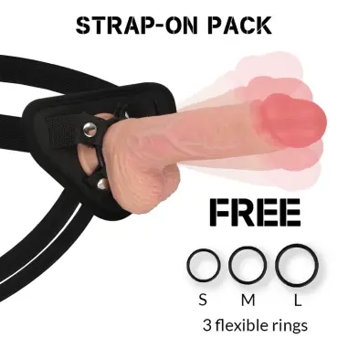ROCKARMY - ARNES + HAWK ROTADOR Y VIBRADOR 22 CM -O- 4.6 CM Arneses con Vibración
