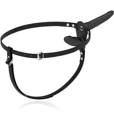 FETISH SUBMISSIVE HARNESS - DOBLE PENETRACIÓN VIBRADOR NEGRO Arneses Dobles