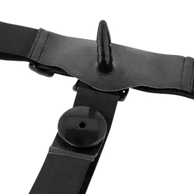 HARNESS ATTRACTION - HARRIS DOBLE PENETRACIÓN CON VIBRACIÓN 18 CM -O- 3.5 CM 