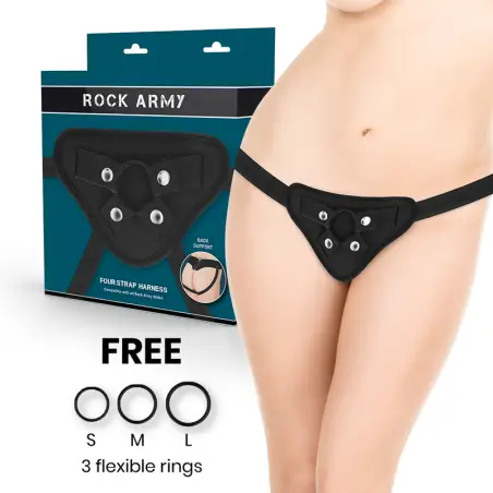 ROCKARMY - ARNÉS AJUSTABLE Y ANILLOS FLEXIBLES 