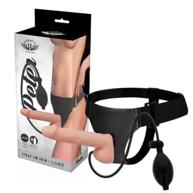 HARNESS ATTRACTION - ARNÉS PETER CON PENE HINCHABLE 18 CM -O- 3.5 CM 