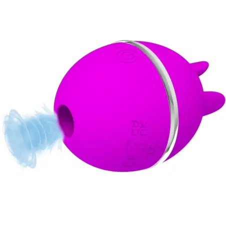 PRETTY LOVE - VIBRADOR DE SILICONA REDONDO GEMINI BALL MORADO Vibradores Lay-on Clítoris