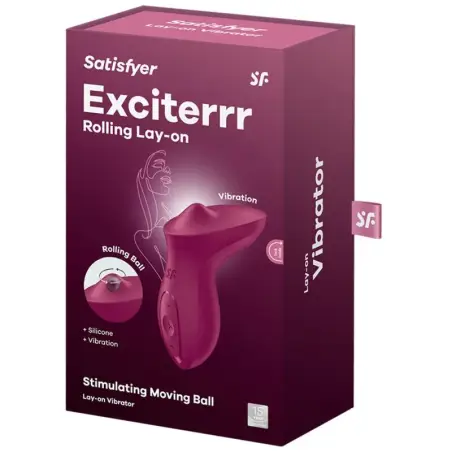 SATISFYER - EXCITERRR VIBRADOR LAY-ON CLÍTORIS FUCSIA Vibradores Lay-on Clítoris