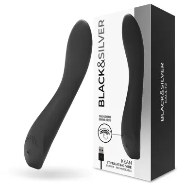 BLACK&SILVER - KEAN VIBRADOR TOUCH CONTROL 