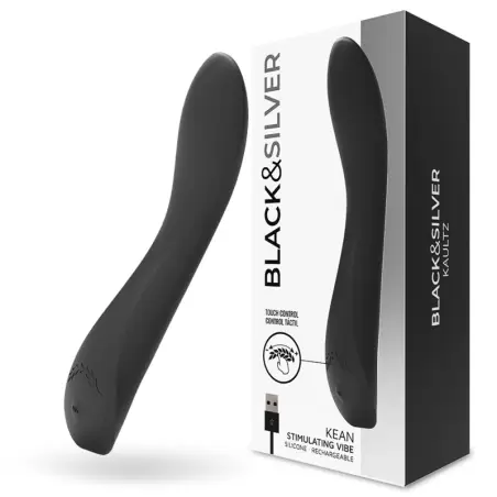 BLACK&SILVER - KEAN VIBRADOR TOUCH CONTROL 