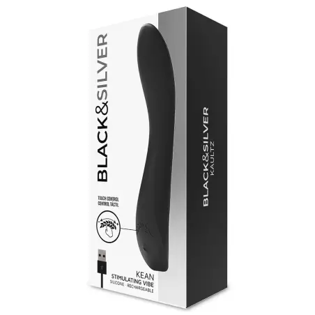 BLACK&SILVER - KEAN VIBRADOR TOUCH CONTROL 